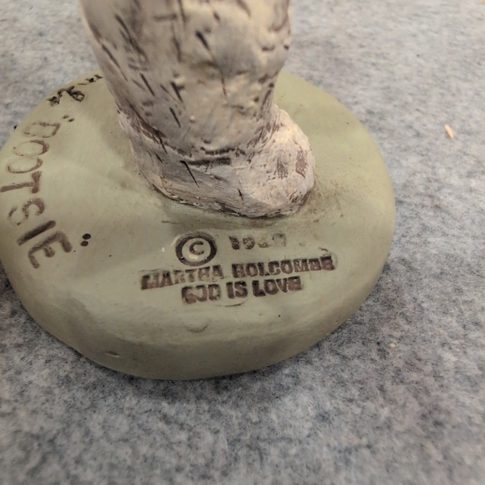 Martha Holcombe All God's Children Bootsie Bunny Figurine 1529 Signed 48 - Picture 4 of 7